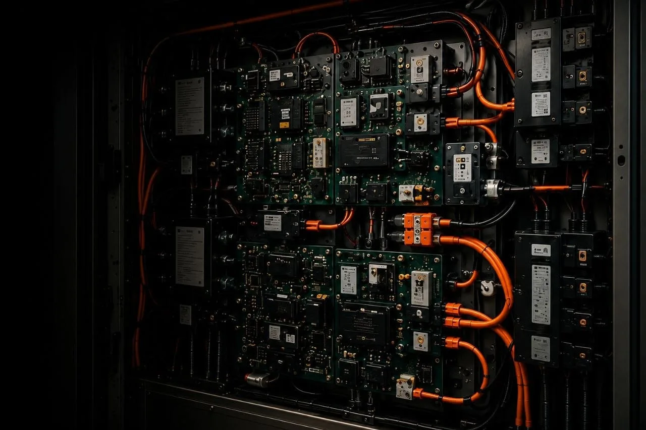 Battery management system boards and wiring